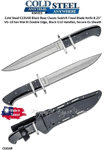Cold Steel CS35AR Cold Steel Black Bear Classic, Black G10 Handles 13-1/4 Overall 8-1/4" VG-10 San Mai III� steel, Double Edge Clip Point  Plain Blade Secure-Ex Sheath
