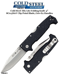 Cold Steel Knives CS62K1 SR1 Lite Folding Knife 4" 8Cr13MoV Clip Point Blade, Griv-Ex Handles