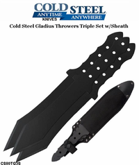 Cold Steel Knives CS80TG3S Set of 3 Gladius Throwers 8-1/4" Blade, Tri Cor-Ex Sheath