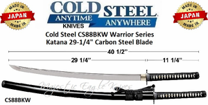 Cold Steel Knives CS88BKW Warrior Series Katana Sword