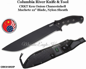 Columbia River Knife & Tool CRK910KKP CRKT Ken Onion Chanceinhell Machete 12" 65Mn Carbon Steel Plain Blade, Nylon Sheath Columbia River Knife & Tool CRK910KKP CRKT Ken Onion Chanceinhell Machete 12" 65Mn Carbon Steel Plain Blade, Nylon Sheath
