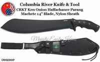 Columbia River Knife & Tool CRK920KKP CRKT Ken Onion Halfachance Parang Machete 14" 65Mn Carbon Steel Plain Blade, Nylon Sheath Columbia River Knife & Tool CRK920KKP CRKT Ken Onion Halfachance Parang Machete 14" 65Mn Carbon Steel Plain Blade, Nylon Sheath
