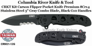 Columbia River Knife & Tool CRM21-12G CRKT Kit Carson Flipper 3" Gray Combo Blade, Black G10 Handles Columbia River Knife & Tool CRM21-12G CRKT Kit Carson Flipper 3" Gray Combo Blade, Black G10 Handles