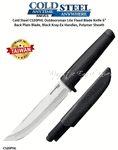 Cold Steel Knives CS20PHL Outdoorsman Lite Fixed Blade Knife 6" Straight Back Plain Blade, Black Kray-Ex Handles, Polymer Sheath  