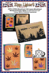 Zippo Windproof Lighter Z29903 Zippo Marijuana Leaves on Mahogany Design Windproof Pocket Lighter 2-1/4"x1/2"x1-1/2" Comes With a Lifetime Guarantee