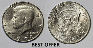 Collectible U.S.A. Coin's 1990D-JFK-Half-Dollar