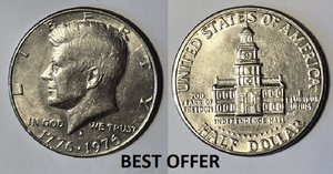 Collectible U.S.A. Coin's "200 YEARS OF FREEDOM" 1776-1976D-JFK-Half-Dollar VG