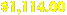 $1,114.00