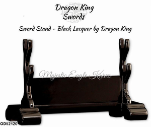 Dragon King OD52120 Two Sword Stand Black Lacquer by Dragon King