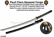 Paul Chen Cas Hanwei SH12040 Classic Tiger Katana by Paul Chen/Hanwei