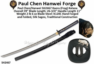 Paul Chen Cas Hanwei SH2467 Kaeru (Frog) Katana by Paul Chen/Hanwei Paul Chen Cas Hanwei SH2467 Kaeru (Frog) Katana by Paul Chen/Hanwei