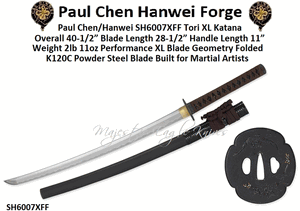 Paul Chen Cas Hanwei SH6007XFF Tori XL Katana by Paul Chen/Hanwei