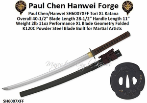 Paul Chen Cas Hanwei SH6007XFF Tori XL Katana by Paul Chen/Hanwei