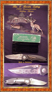 Hen & Rooster Cutlery 331BLB-2000 Commemorative Folding Hunter Knife Hen & Rooster Cutlery 331BLB-2000 Commemorative Folding Hunter Knife