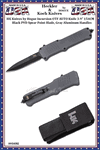 HK Knives by Hogue HK54092 HK Incursion OTF AUTO Knife 3.9" 154CM Black PVD Spear Point Blade, Gray Aluminum Handles 