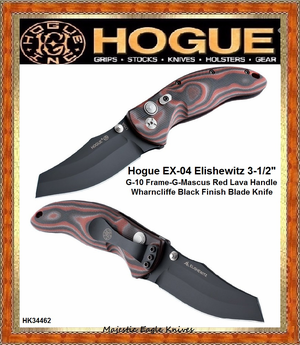 Hogue Knives HK34462 EX-03 Wharncliffe Blade Black Finish G-10 Frame G-Mascus Handle Knife Hogue Knives HK34462 EX-03 Wharncliffe Blade Black Finish G-10 Frame G-Mascus Handle Knife