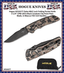 Hogue Knives HO24277 Hogue Deka ABLE Lock Folding Knife 3.25" CPM-20CV Black Cerakote Clip Point Blade, G-Mascus FDE G10 Handles  