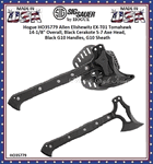 Hogue Knives HO35779 Hogue Allen Elishewitz EX-T01 Tomahawk 14-1/8" Overall, Black Cerakote S-7 Axe Head, Black G10 Handles, G10 Sheath