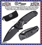 Hogue Knives SIG36374 SIG Sauer by Hogue K320 AXG Pro ABLE Lock Folding Pocket Knife 3-1/2" S30V Black Cerakote Drop Point Plain Blade, Black Aluminum Handles w/Black G10 Inserts