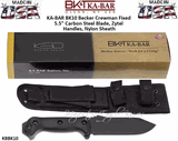 KA-BAR BK10 Becker Crewman Fixed 5-1/2" 1095 Carbon Steel Plain Blade, Zytel Handles, Nylon Sheath