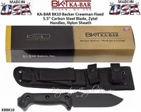 KA-BAR BK10 Becker Crewman Fixed 5-1/2" 1095 Carbon Steel Plain Blade, Zytel Handles, Nylon Sheath KA-BAR BK10 Becker Crewman Fixed 5-1/2" 1095 Carbon Steel Plain Blade, Zytel Handles, Nylon Sheath