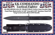KA-BAR EK44 MD-4 KABAR Fixed Blade Ek Commando Jungle Fighting Knife & Sheath