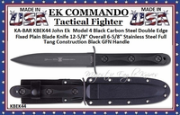 KA-BAR EK44 MD-4 KABAR Fixed Blade Ek Commando Jungle Fighting Knife & Sheath KA-BAR EK44 MD-4 KABAR Fixed Blade Ek Commando Jungle Fighting Knife & Sheath