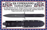 KA-BAR EK44 MD-4 KABAR Fixed Blade Ek Commando Jungle Fighting Knife & Sheath