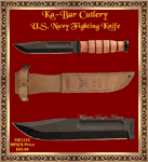 KA-BAR KB1225 U.S. NAVY Fighting Knife & Leather Sheath