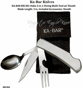  KA-BAR KB1301 KA-BAR Original Hobo Eating Tool & (Nylon) Sheath