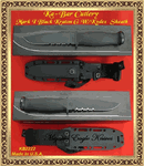 Ka-Bar Knives KB2222 Kraton Handled Mark I Knife Serrated Blade Kydex