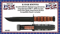 KA-BAR KB5025 Full Size US Navy Fighting Knife 7" Plain Edge Blade w/ Kydex Sheath KA-BAR KB5025 Full Size US Navy Fighting Knife 7" Plain Edge Blade w/ Kydex Sheath