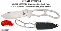 KA-BAR KB5599BP Adventure Piggyback Fixed 2-3/4" Stainless Steel Plaiin Blade, Steel Handle Plastic Sheath KA-BAR KB5599BP Adventure Piggyback Fixed 2-3/4" Stainless Steel Plaiin Blade, Steel Handle Plastic Sheath