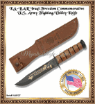 KA-BAR Knives KB9127 Operation Iraqi Freedom Commemorative Military Combat Knife & Sheath