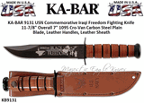 KA-BAR KB9131 U.S. NAVY IRAQUI Freedom Commemorative Knife