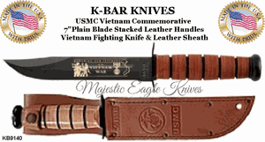 KA-BAR Knives KB9140 USMC Vietnam War Commemorative Military Combat Knife & Sheath