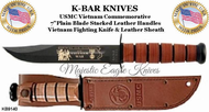 KA-BAR Knives KB9140 USMC Vietnam War Commemorative Military Combat Knife & Sheath