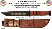 KA-BAR KB9169 USMC OEF Afghanistan Commemorative Military Combat Knife & Sheath KA-BAR KB9169 USMC OEF Afghanistan Commemorative Military Combat Knife & Sheath