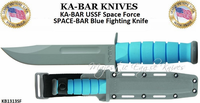 KA-BAR KNIVES KB1313SF KA-BAR USSF Space Force SPACE-BAR Full Size Fighting Knife 7" Gray Plain Blade, Blue Kraton G Handle, Gray Hard Plastic Sheath KA-BAR KNIVES KB1313SF KA-BAR USSF Space Force SPACE-BAR Full Size Fighting Knife 7" Gray Plain Blade, Blue Kraton G Handle, Gray Hard Plastic Sheath