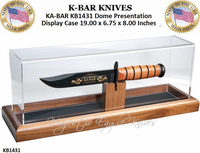 KA-BAR Knives KB1431 Dome Presentation Display Case Acrylic-Topped, Walnut Base 19" x 6-3/4" x 8 Inches Perfect for Showcasing Your KA-BAR Commemorative Knives KA-BAR Knives KB1431 Dome Presentation Display Case Acrylic-Topped, Walnut Base 19" x 6-3/4" x 8 Inches Perfect for Showcasing Your KA-BAR Commemorative Knives