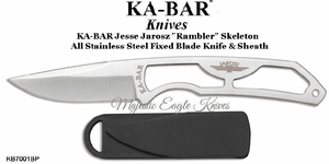 KAR-BAR Knives KB7001BP KA-BAR Jesse Jarosz "Rambler" Skeleton Fixed Blade Knife