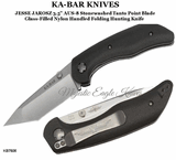 KAR-BAR Knives KB7506 KA-BAR Jesse Jarosz Tanto Point Blade Folding Hunter Knife & Sheath