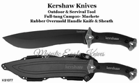 Kershaw Cutlery KS1077 Full-tang Camp 10 inch Machete Knife & Sheath Kershaw Cutlery KS1077 Full-tang Camp 10 inch Machete Knife & Sheath