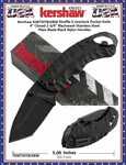 Kershaw Cutlery KS8750TBLKBW Shuffle II Multi- Function Folding Pocket Knife 4" Closed 2-1/4" Blackwash Plain Blade, Glass-Filled Nylon Handles 