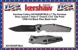 Kershaw Cutlery Presents KS7900GRYBLK-L7 The Kershaw Grey Launch 7 Auto CPM-154 Black Blade Knife