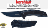 Kershaw Knives KS8320 Kershaw Outright Blue Upswept Blade Blue Steel and Black G10 SpeedSafe Assist Flipper Folder Pocket Knife