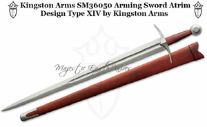 Kingston Arms SM36050 Arming Sword Atrim Design Type XIV by Kingston Arms Kingston Arms SM36050 Arming Sword Atrim Design Type XIV by Kingston Arms