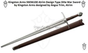 Kingston Arms SM36100 Atrim Design Type XIIIa War Sword by Kingston Arms designed by Angus Trim, Atrim