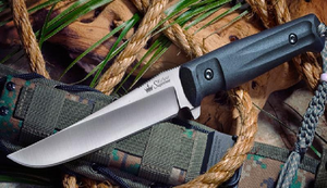 Kizlyar Supreme Cutlery KK0012 CrocD2-Satin Titanium Tactical Knife