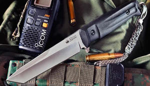 Kizlyar Supreme Cutlery KK0014 Aggressor Aus8-Satin Titanium Tactical Knife